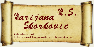 Marijana Skorković vizit kartica